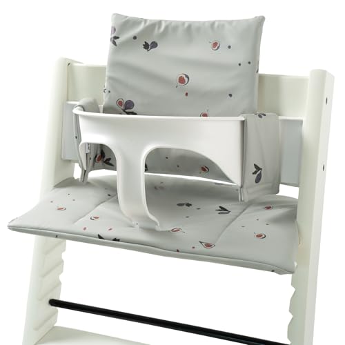 Image of Baby Cushion Set Soft and Comfort High Chair Cushion for Infant, Toddler High Chair Accessories Easy to Clean and Install, Fig Grey