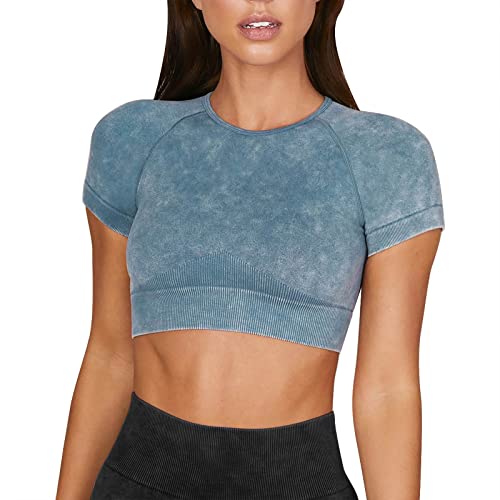 Hochwertiger Damen Sport-BH für Yoga Aktivität ergonomisches Design atmungsaktives Material optimaler Halt perfekt für Fitness Freizeit (Blue, M)