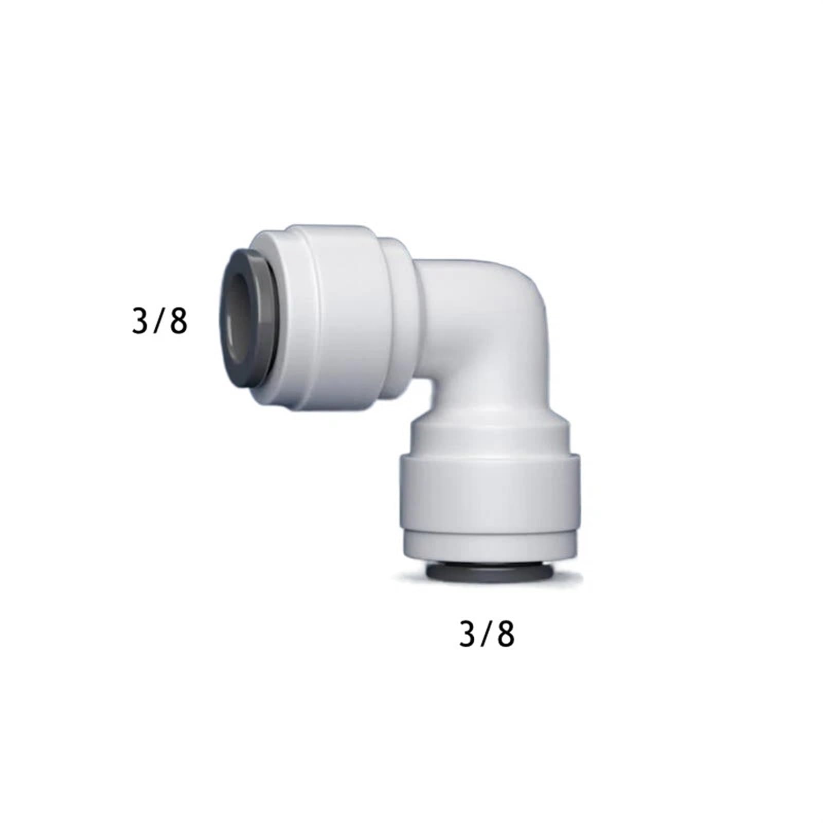 50 Pz/lotto 3/8 "Gomito RO Acqua Raccordo 9.5mm Uguale POM Tubo PE Tubo Connettore Rapido Parti Del Filtro Dell'acqua