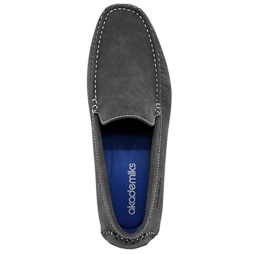 AKADEMIKS Men's Bit Loafers Slip on Driving Moccasins with Memory Foam Insole 6