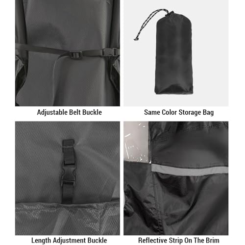 Capa de chuva impermeável com capuz Poncho de chuva leve e reutilizável para caminhadas e acampament