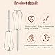 2 Stück Aufsätze für Handmixer, Edelstahl Schneebesen-Aufsatz für Handmixer für CHM-Serie Stabmixer CHM-BTR