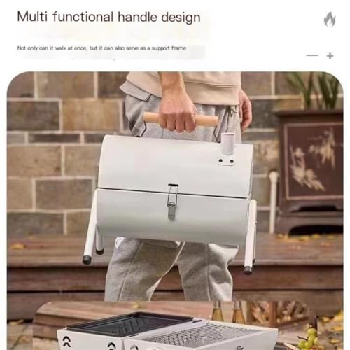 Barbecue portable multifonctionnel noir B avec double face de cuisson