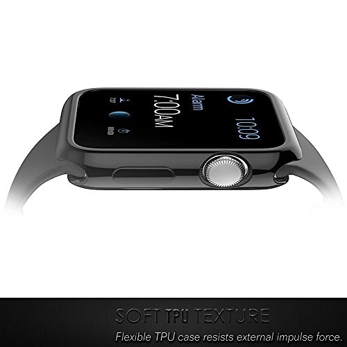 [Heavy Duty] Apple Watch Case by DidaDi, 5 Colors, 42 mm Full TPU Protective Gear of iWatch. Dustproof, Splash Waterproof in sports. Anti Scratch Protection Cover, Solid Apple Watch Accessories!