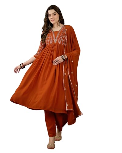 Image of SheWill Kurta Set for Women - Maroon Velvet Zari Sequence Cording Embroidered Kurta with Pant and Cutwork Organza Dupatta