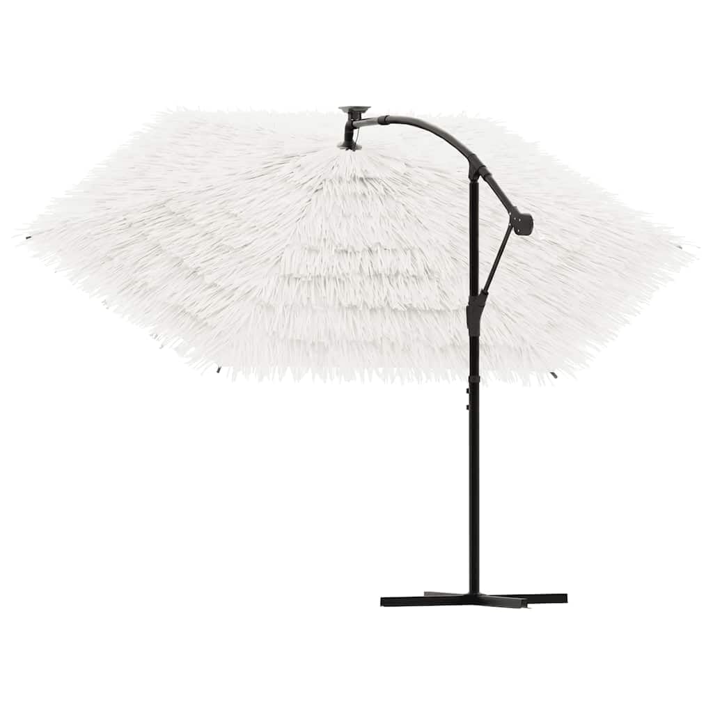 SYDE Ombrellone da giardino, marrone, 246 x 246 x 230 cm