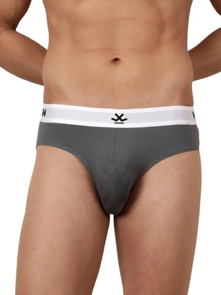 Image of WROGN Men's Pack of 2 Cotton Spandex Briefs | Comfort Fit