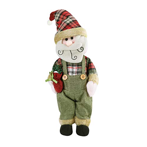 HKSCKJ Poupée de Noël en Peluche Douce Mignonne Convenant Garçons Filles Poupée de Noël Debout 45cm Traditionnelle Ornement de l'arbre de Noël pour Maison, Bureau, Ecole, Restaurant Cover