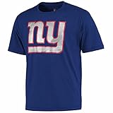 Majestic NFL Football T-Shirt New York Giants NY Logo Tech Cool Base (XXL)
