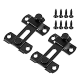 Universell kompatibel: Passt als Schiebetür Schloss, Gartentor Schloss oder Torriegel für Fenster, Schlafzimmer, Gitterrost sowie verschiedene Türtypen - flexibel einsetzbar im Innenund Außenbereich