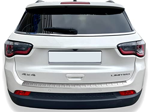 Protezione Paraurti In Acciaio Inox Per Seat Ateca - Set 2 Pezzi, Effetto Spazzolato, Adesivo