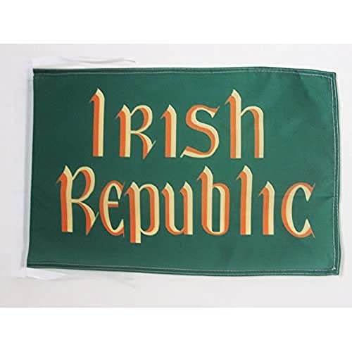 Bandiera Repubblica D'Irlanda 45X30Cm - Bandierina Irlandese - Eire 30 X 45 Cm Cordicelle - Az Flag