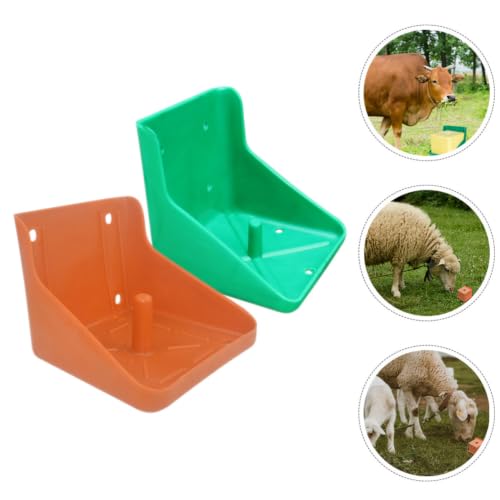 Soportes para lamer ovejas y caballos con comedero para bloques minerales 7