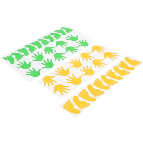 YARNOW 40pcs Adhesivos Decorativos de Manos y Pies para Pared