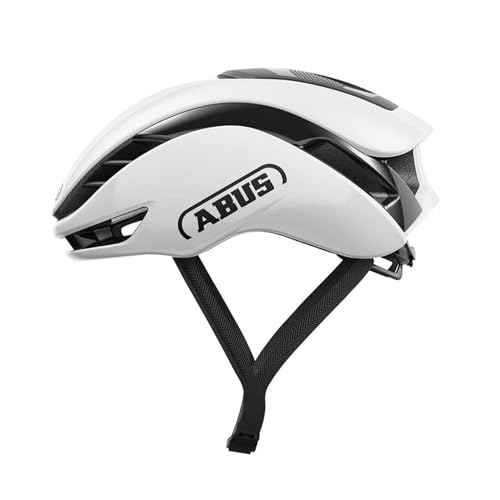 ABUS Gamechanger 2.0 Aero Road Bike Helmet – Lightweight Road Cycling Helmet – High-Performance Helmet for Men & Women - Shiny White, Medium