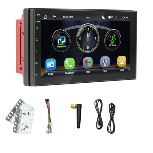Pantalla de navegación para coche de 7" con CarPlay inalámbrico y reproductor MP5