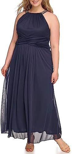 Jessica Howard Women's Sleeveless Halter Neck Dress, Navy, 18 Plus : Amazon.sg: Fashion Jessica Howard Women's Sleeveless Halter Neck Dress, Navy, 18 Plus : Amazon.sg: Fashion