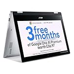 acer Chromebook Spin 311 CP311-3H Convertible Laptop - MTK MT8183, 4GB, 64GB eMMC, Integrated Graphics, 11.6" HD Touchscreen, Google Chrome OS, Silver