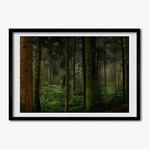 Tableau photo affiche peinture grand format 70x50 cadre bois Tulup
