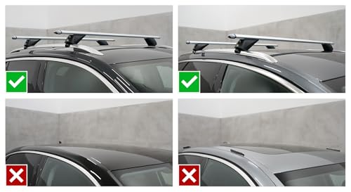 Barres de toit en aluminium aérodynamique 120 cm haut de gamme pour Skoda Octavia IV Break - 2