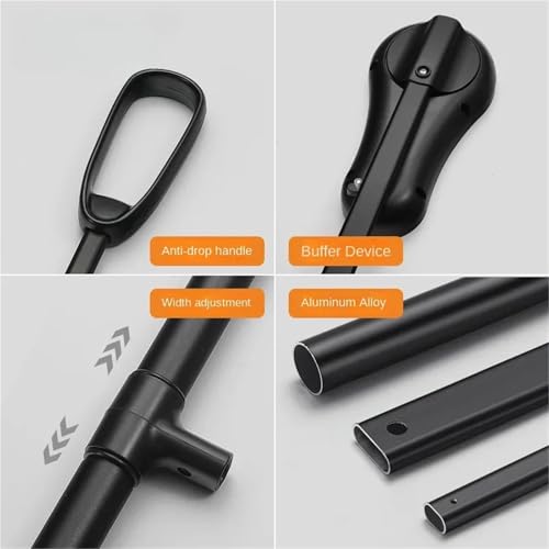 Garde-robe rail lift pliable et télescopique pour optimiser l'armoire