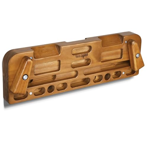 Image of Yes4All Rock Climbing Hangboard for Strengthening Fingers, Hands, and Wrists