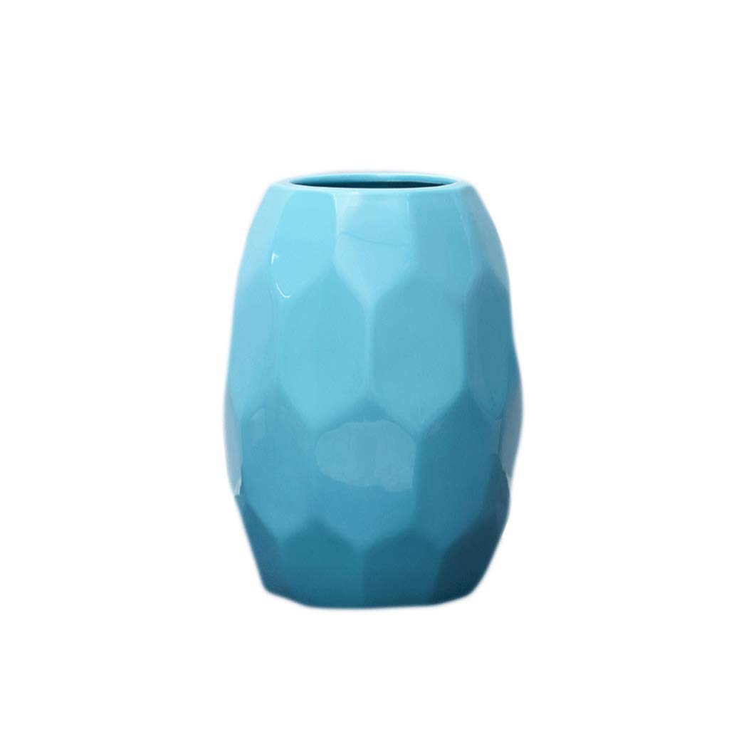Bzgpmfud Ceramic Vase Desktop Small Plant Inserted Dried Flowers Living Room Home Decoration(20Cm*13.5Cm*7.5Cm)