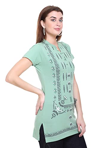 Image of In Love Women's Cotton Blend Plus Size Printed Kurti