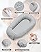 Baby Lounger, Adjustable Baby Lounger for Newborn 0-24 Months, Breathable & Soft Infant Lounger,Tummy Time Lounger for Home and Travel,Baby Girls & Boys Babies Stuff, Mother's Day Gift for Her, Grey