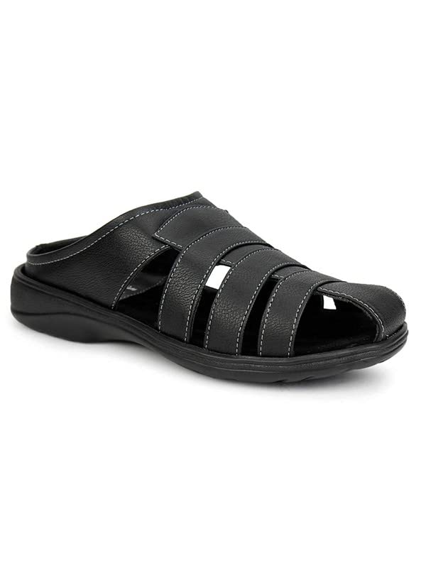 FASHION VICTIM Mens Black Outdoor Sandals - 7 UK (B0B53Q7RJ6) Amazon Price History, Amazon Price Tracker