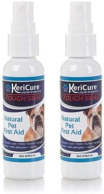 KeriCure As Seen on HSN - Tough Seal Liquid Bandage, 2 Pack, Spray on Wound Care for Dogs, Cats, Pets and Small Animal First Aid, Made…