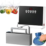 Nuxyyds Lavastoviglie Portatile per lavello,Lavatrice per Frutta e Verdura Senza Installazione, Detergente per lavello da banco per stoviglie, Frutta e Verdura