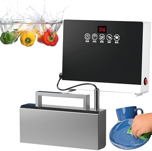 Nuxyyds Lavavajillas Portátil De 380 W con Control Táctil, Sin Instalación, para Fregadero De Encimera, para Vajilla, Utensilios Y Productos Frescos. Sin Instalación.