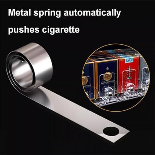 Transparent Tobacco Display Rack - Wall-Mounted & Countertop Cigarette Holder for Convenience Stores, Supermarkets & Retail Shops