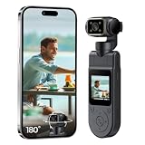Pocket Vlogging Camera WiFi, 1080P Clip-On Mini Body Cam, Handheld Camera