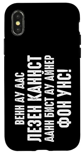 Wenn du das lesen kan ���V�A��̌��t �X�}�z�P�[�X iPhone X/XS �p