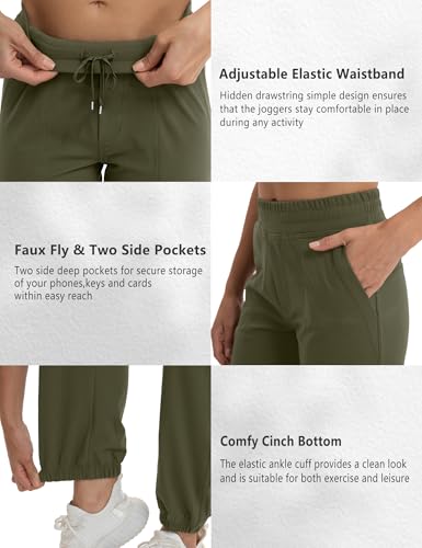 VOOVEEYA Women's Relaxed Yoga Pants, Workout Joggers with Pockets High Waisted Casual Jogging Pants4