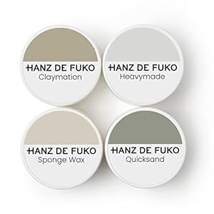 Hanz de Fuko Deluxe Hair Care Kit – Super Styling Sampler Featuring Claymation, Sponge Wax, Modify Pomade, Scheme Cream – Ideal Texture Products for All Hair Types – 4 pack, Travel Size (0.25 oz Each)