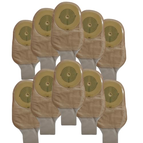 KIT 10 UNIDADES - Bolsa Drenável de Colostomia Karaya Recortável Opaca - Vitalgold