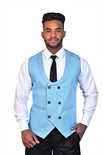 rebav Men's Polka Dot Waist Coat-picture-43