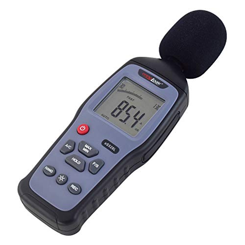 eS528L Decibel Meter and Recorder by ennoLogic – Digital Sound Level Meter and Noise Logger – Max/Min/Hold, 30-130 dBA Range, Updated Software - Thumbnail 2