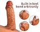 SeLgurFos Silikon Umschnall-Dildos realistischer Dildo, Strap-On Dildo tragbare Erwachsene Sex Toys Gurt Realistischer Penis,SM Sexspielzeug für Frauen Männer & Paare Lesben (L,B)