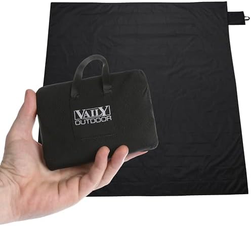 Vaily Mini Picknickdecke Stranddecke - Ultradünne Outdoor Decke, ideal für Picknick, Camping und Wandern - 160 x 140 cm
