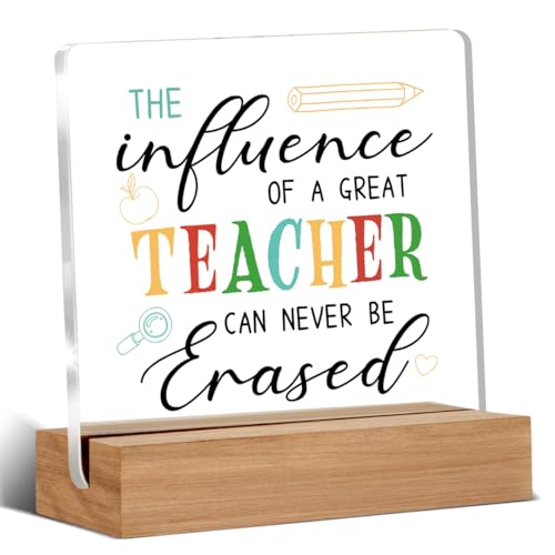 Best Teacher Gifts for Women Men, Teachers Appreciation Christmas Birthday Gifts, The Influence of A...