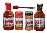 Gates BBQ Sauce and Dry Rub Variety Bundle - 4 Pack + Bonus TJs Pantry Silicone Basting Brush!