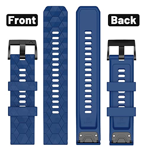 MYSNBKN Fenix 7X Strap 26mm Silicone bands for Garmin Fenix 7X/Fenix 6X/Fenix 6X Pro/Fenix 5X/Fenix 5X Plus/Fenix 3/Fenix 3 HR(Quick Fit) - Image 4