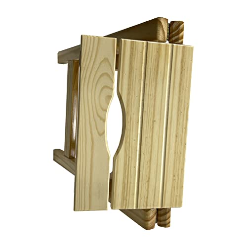 Escabeau pliable en bois à 2 marches pour éviter les chutes à la maison - 6