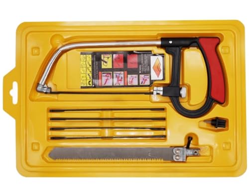 NumRealm 7-in-1 Multifunctional Mini Hand Saw Kit | Compact Saw for Wood, Plastic, PVC & DIY Crafts | Ergonomic Tool for Home Repairs, Camping & Hobbies