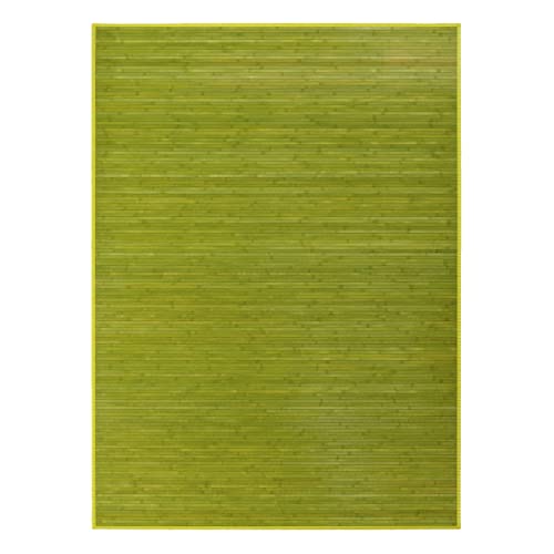 Lola Home Tapis de Salon en Bambou Vert 250x180 cm