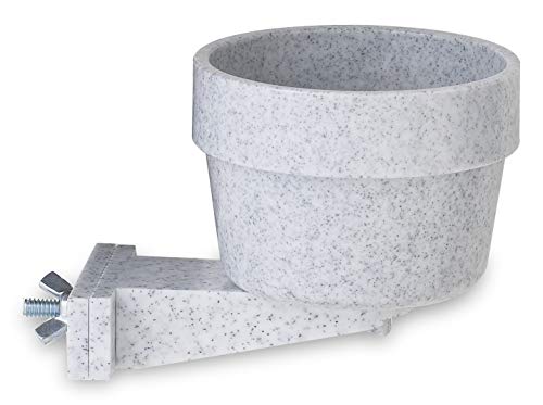 Pet Lodge® Quick LockCage Crock | Feeding & Watering Dish for Rabbits | Attaches to Wire | Easily Removable for Cleaning | 10 Ounce